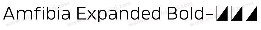 Amfibia Expanded Bold字体转换